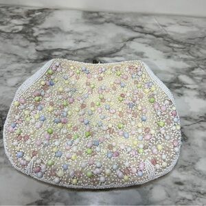 VINTAGE Le Regale | Beaded Pastel Clutch